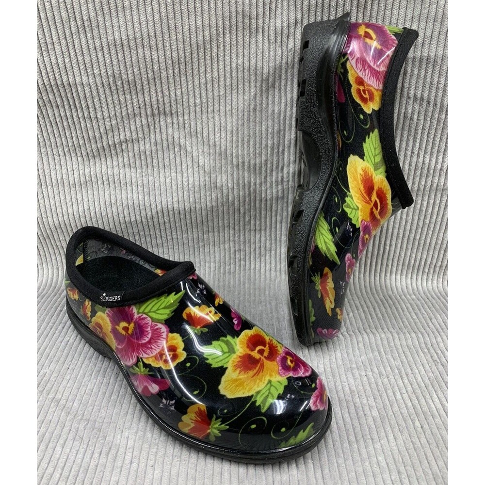 Sloggers Made in USA Rubber Rain Shoes Garden Wear Women's Size 9 M VGC